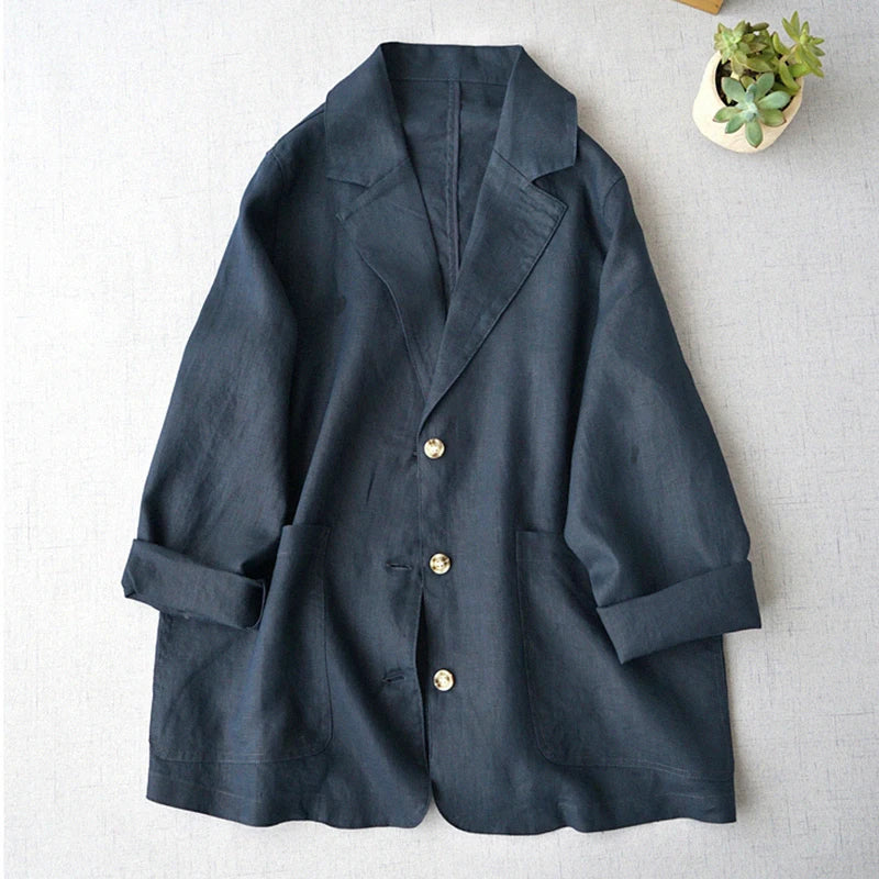 Linen Long Cardigan