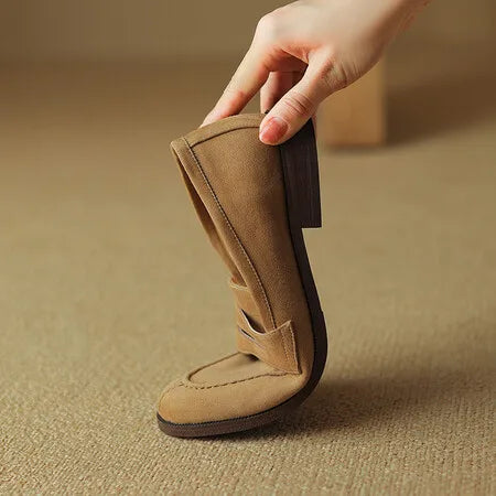 Suede Slip-On Flats