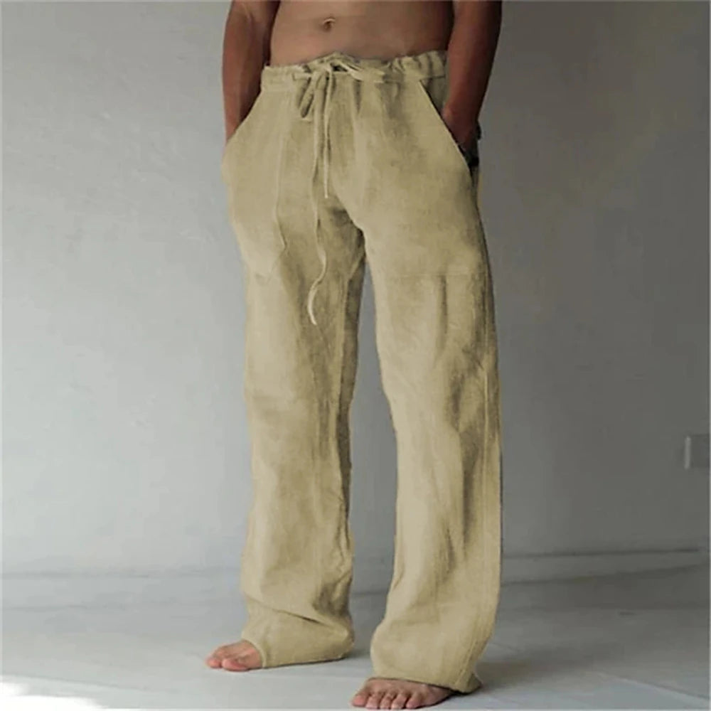 Men's Solid Drawstring Pants