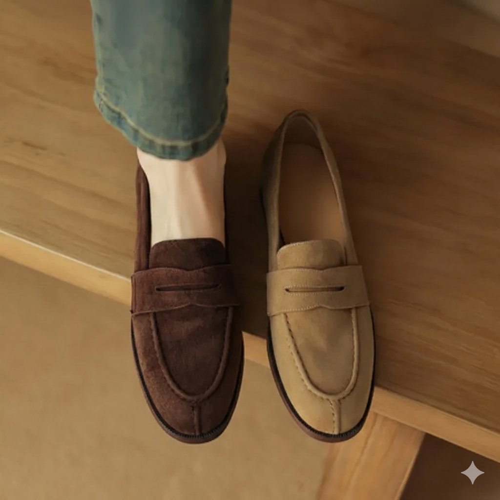 Suede Slip-On Flats