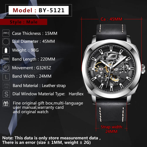 Automatic Waterproof Watch