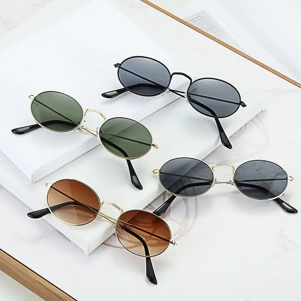 Vintage Oval Retro Sunglasses