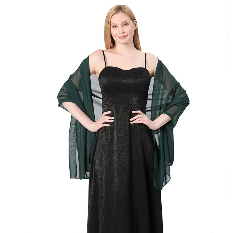 Chiffon Evening Shawl
