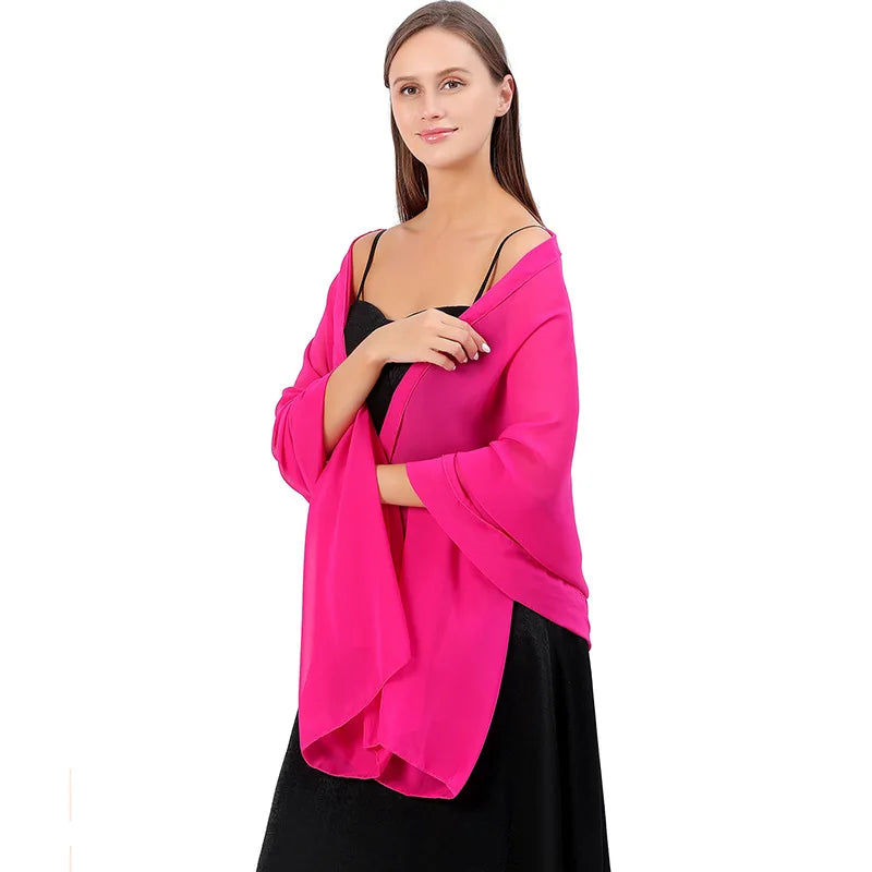 Chiffon Evening Shawl
