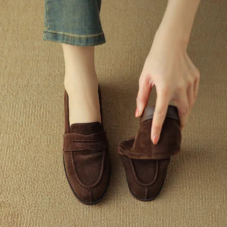 Suede Slip-On Flats
