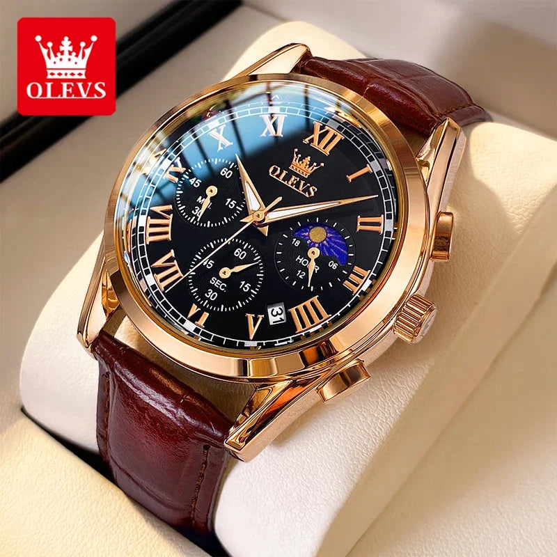 Stainless Steel Multifunction Watch