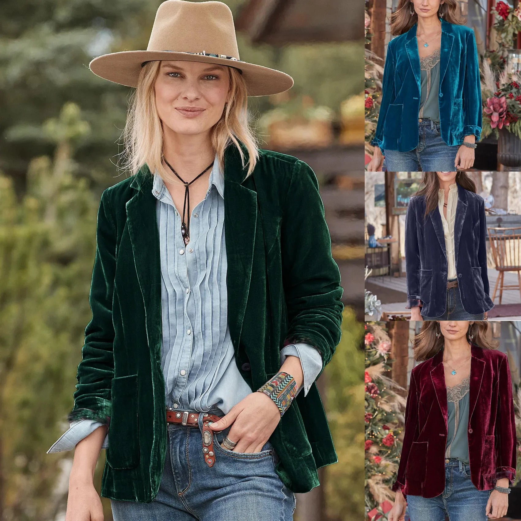 Velvet Office Blazer