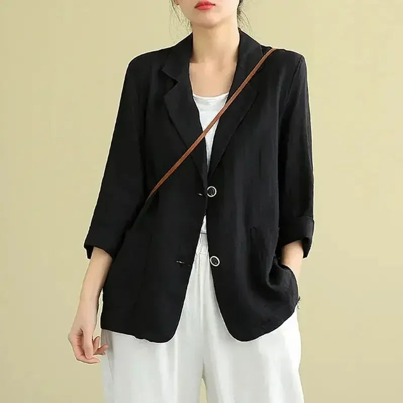 Cotton Linen Blazer