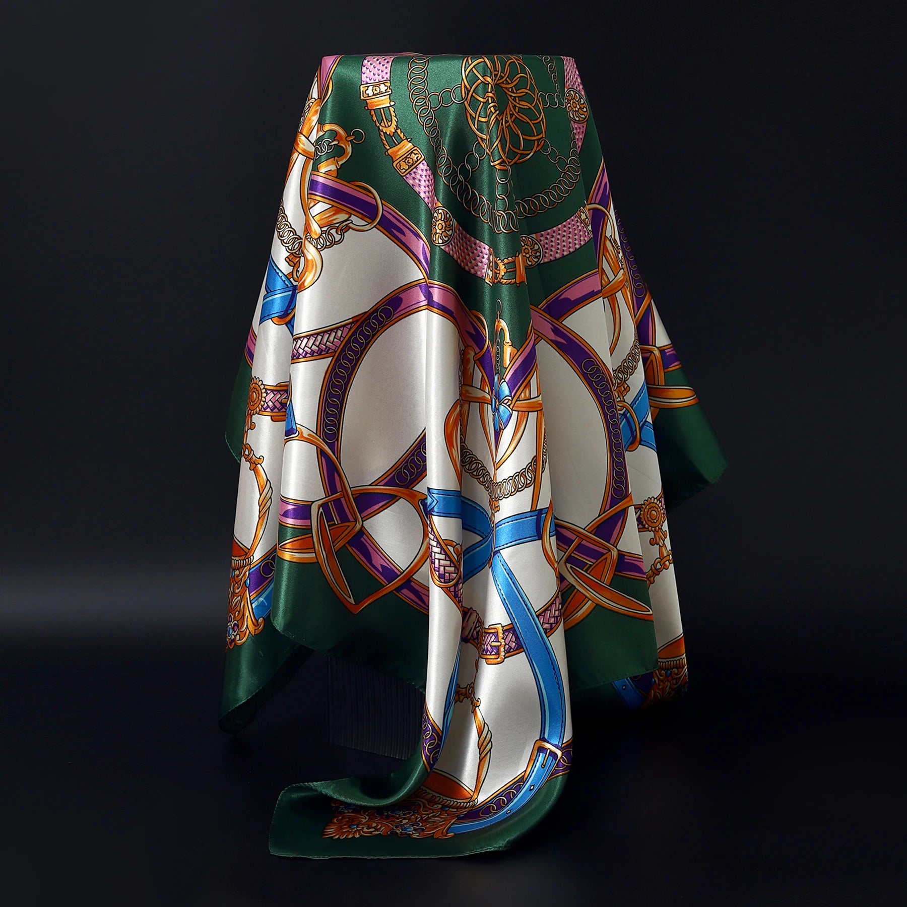 Leopard Silk Square Scarf