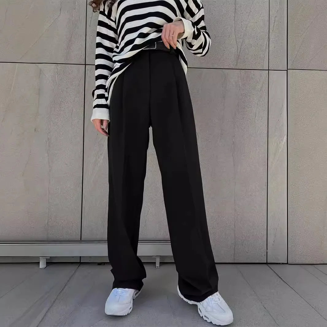 Women's Wide Leg Pants Casual Loose Fit Office Spring Summer
