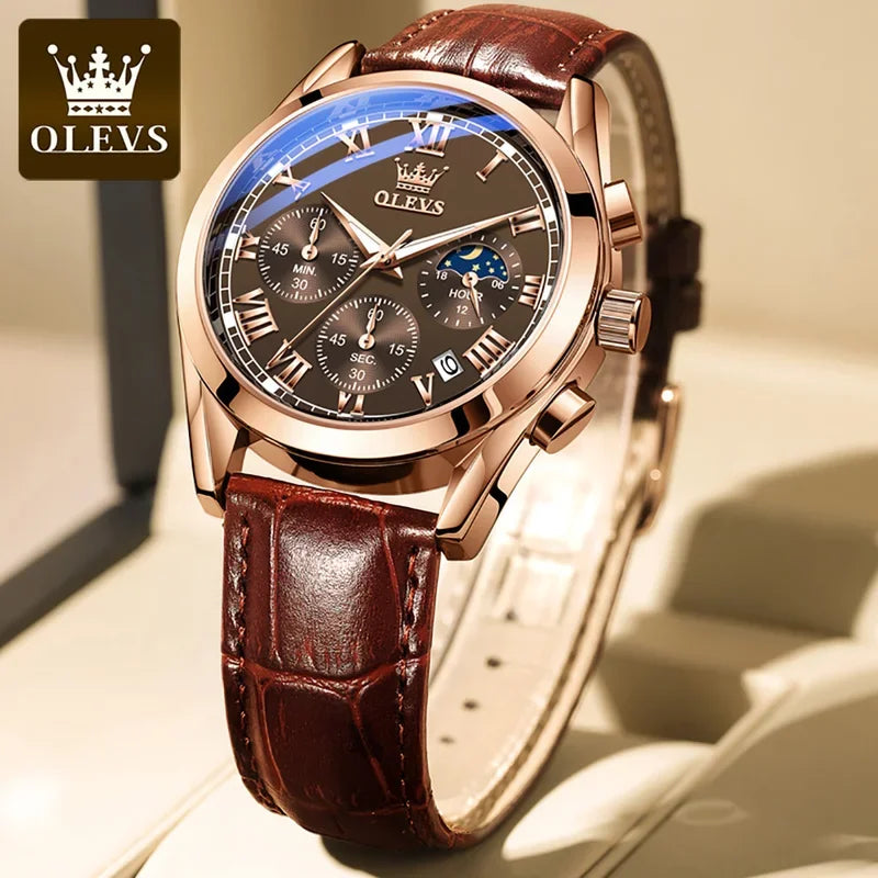 Stainless Steel Multifunction Watch