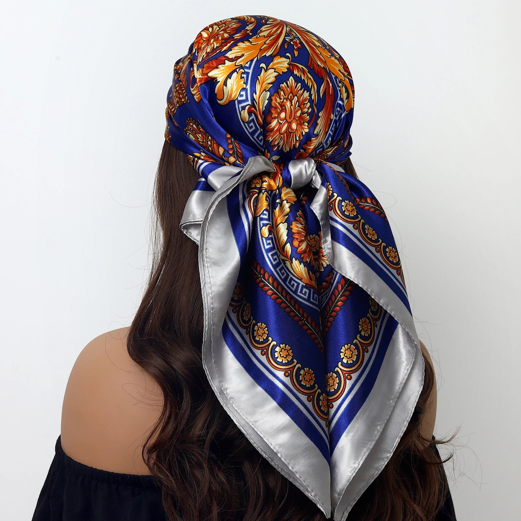 Leopard Silk Square Scarf