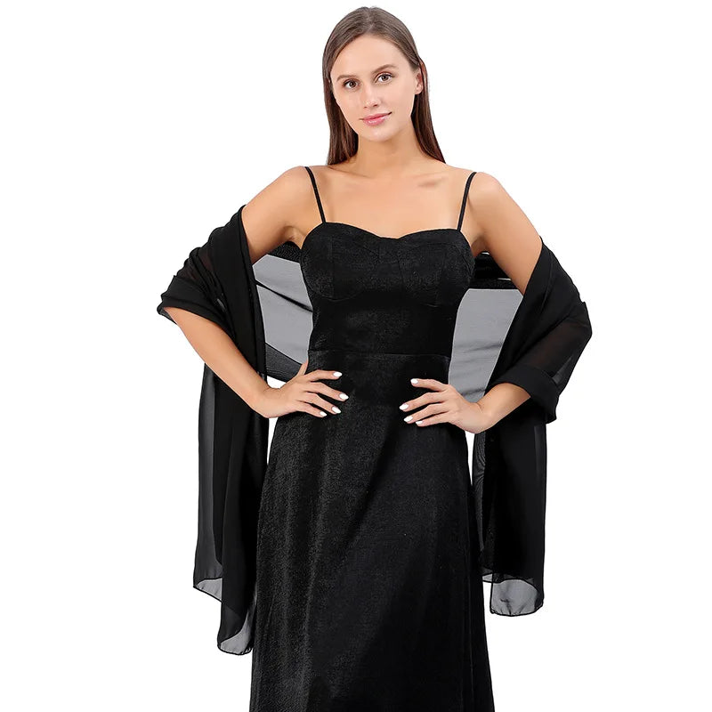 Chiffon Evening Shawl