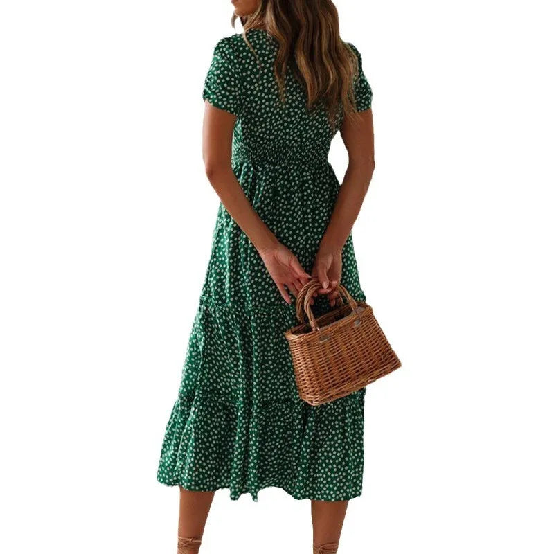 Vintage Floral Maxi Dress