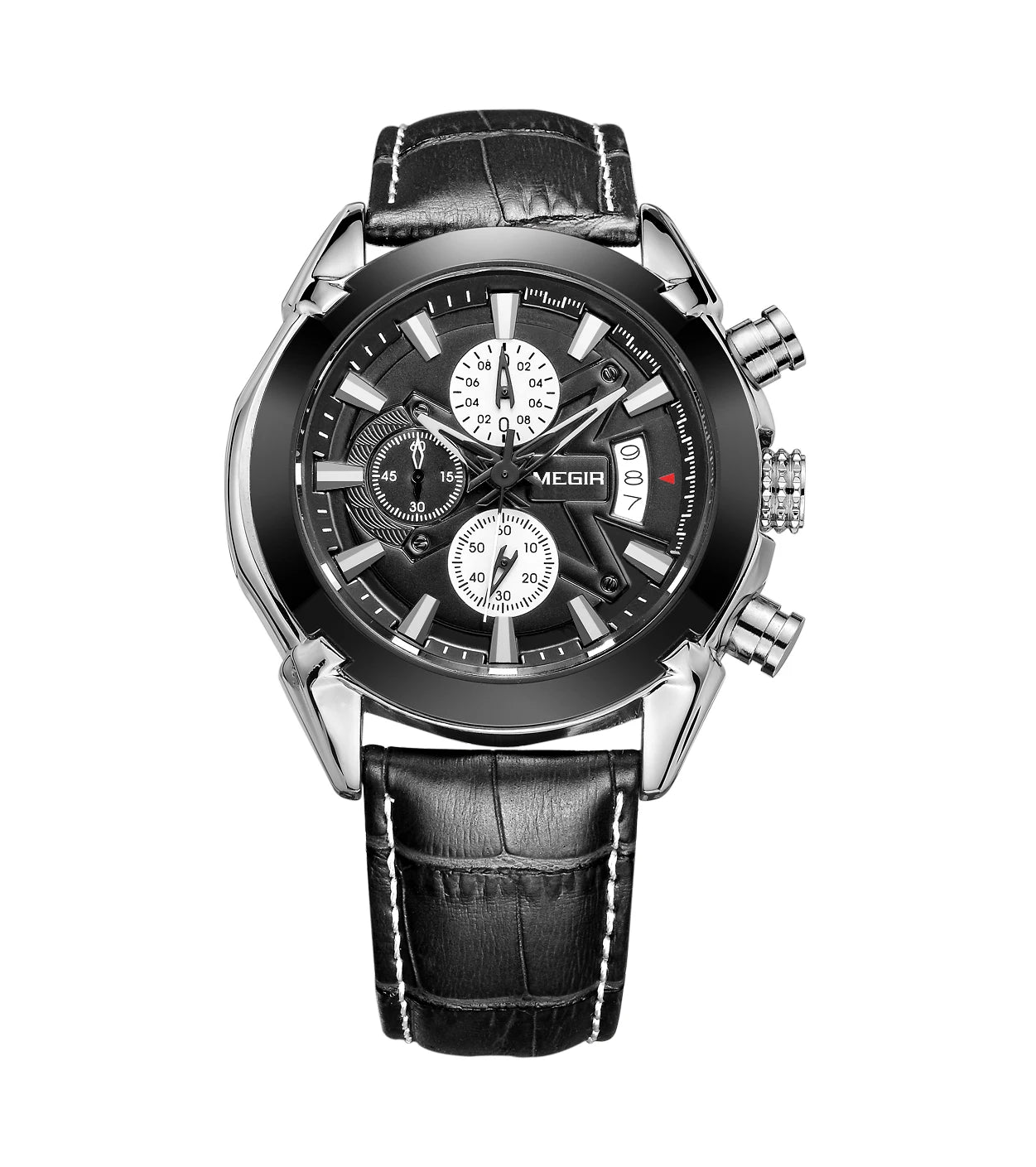 Chronograph Leather Watch