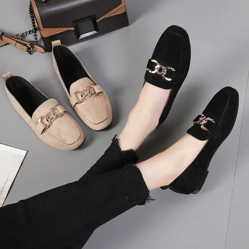 Metal Detail Loafers