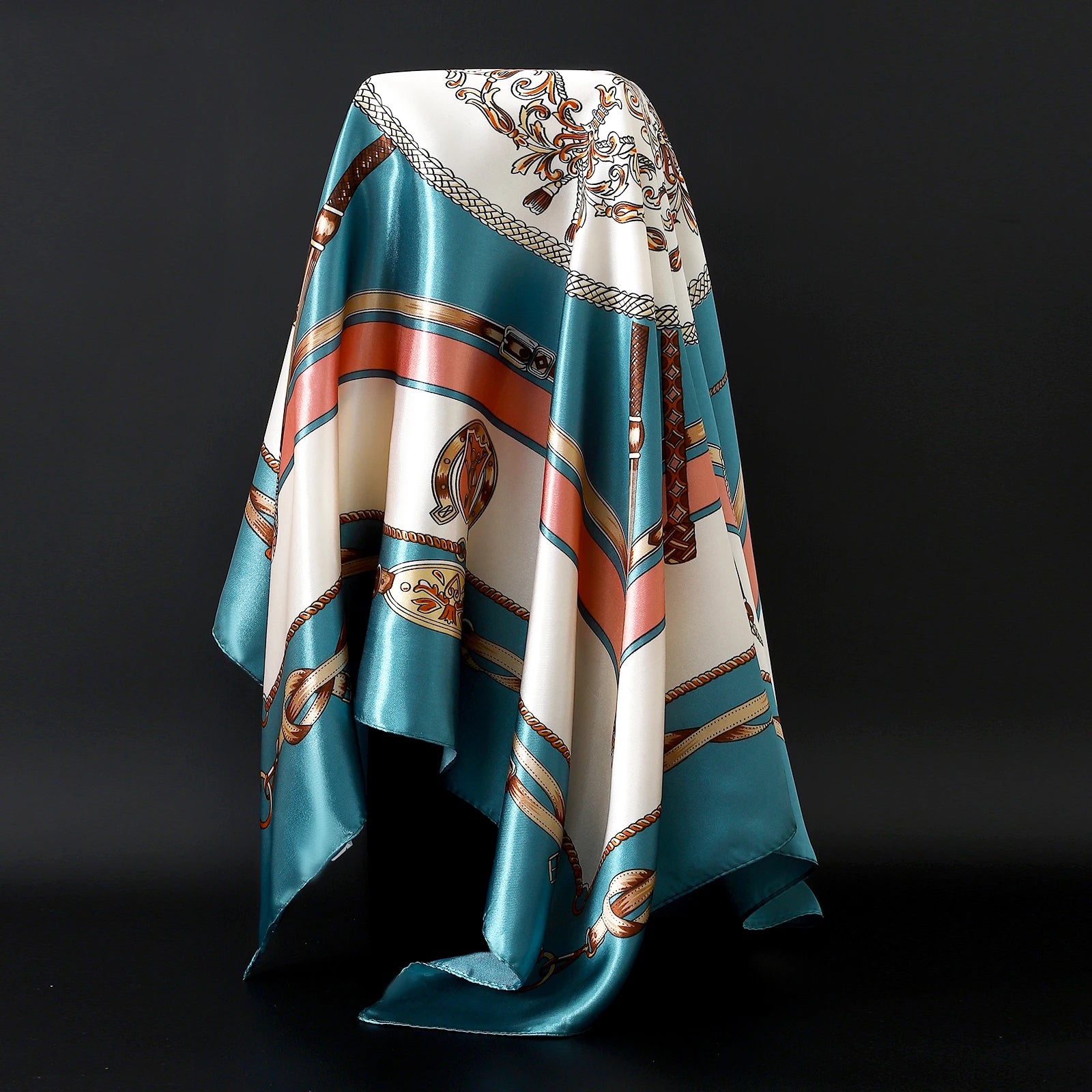 Leopard Silk Square Scarf
