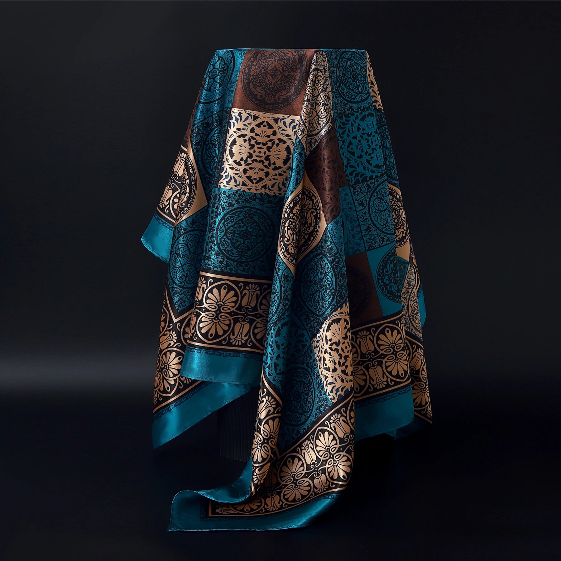 Leopard Silk Square Scarf