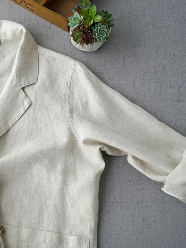 Linen Long Cardigan