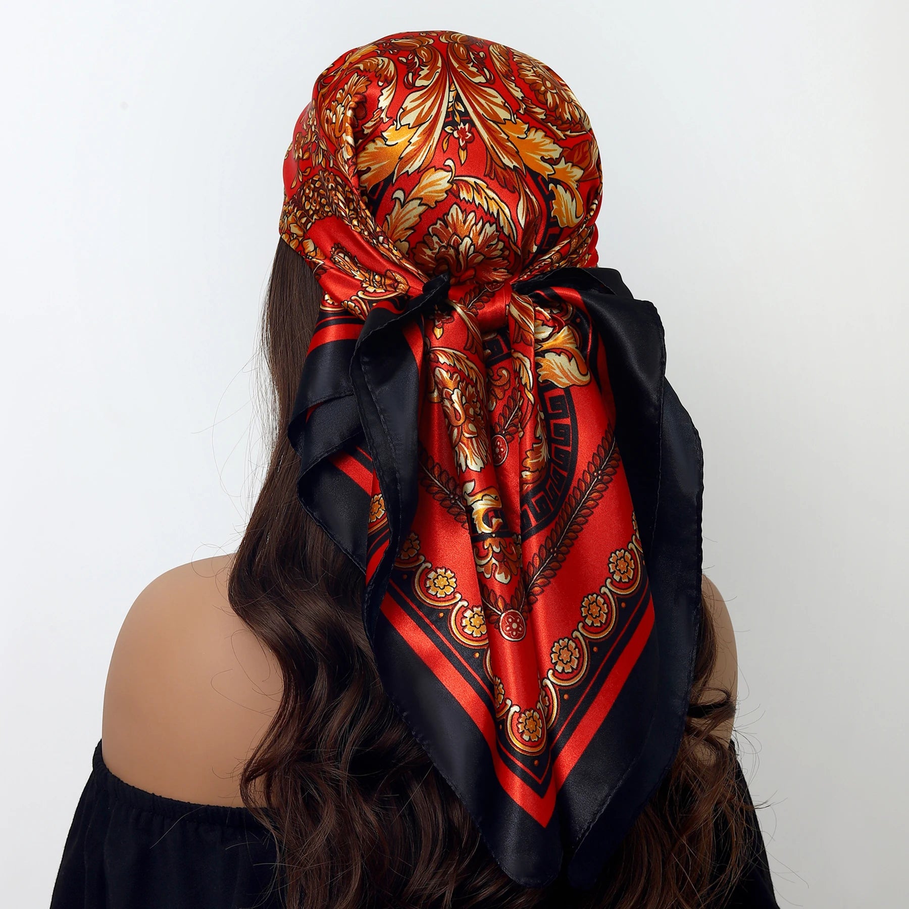 Leopard Silk Square Scarf