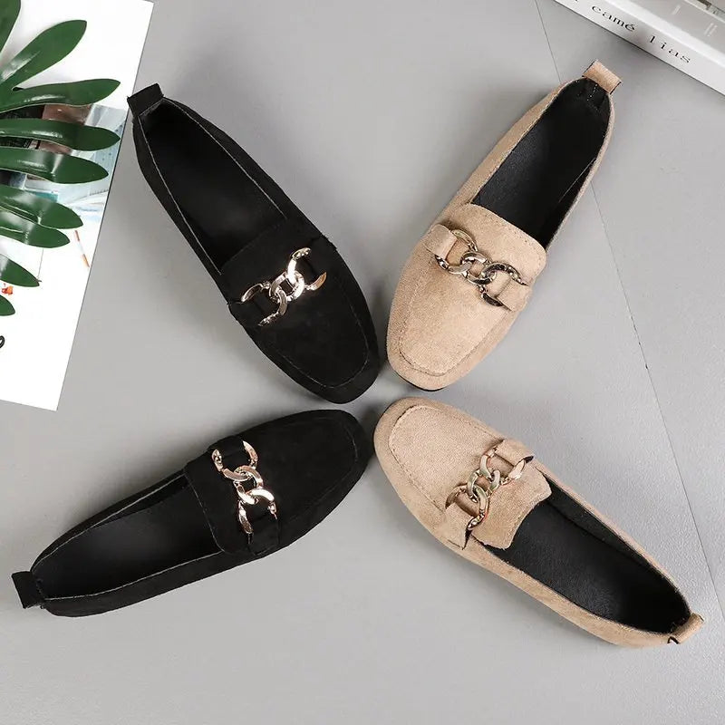 Metal Detail Loafers