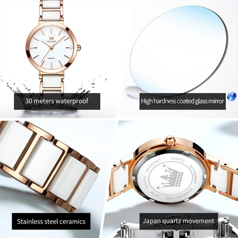 Rose Gold Ceramic Watch