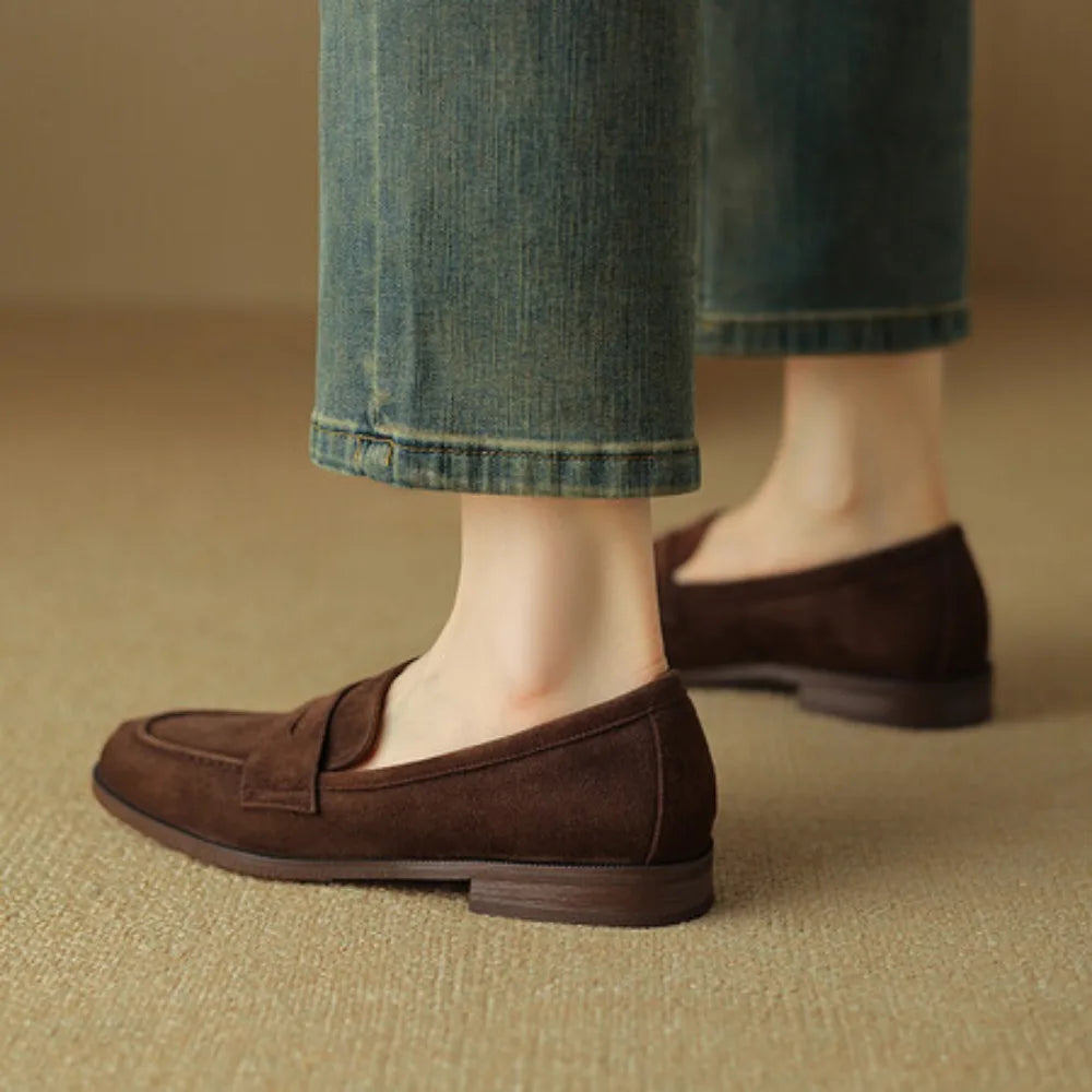 Suede Slip-On Flats