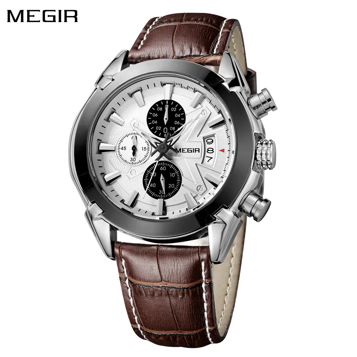 Chronograph Leather Watch