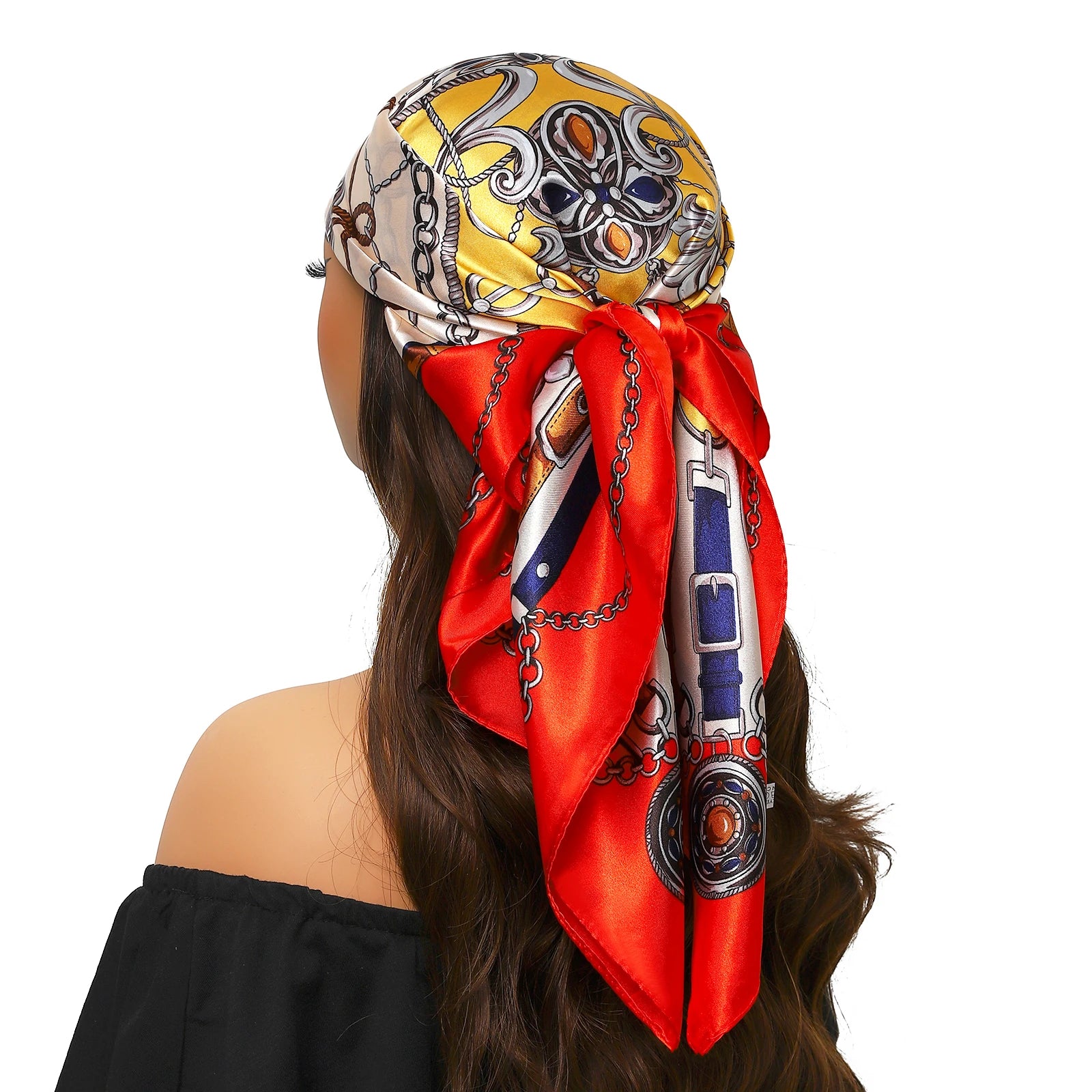 Leopard Silk Square Scarf
