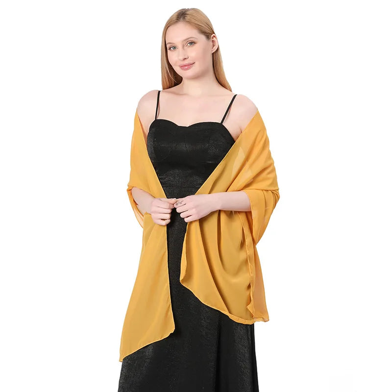 Chiffon Evening Shawl