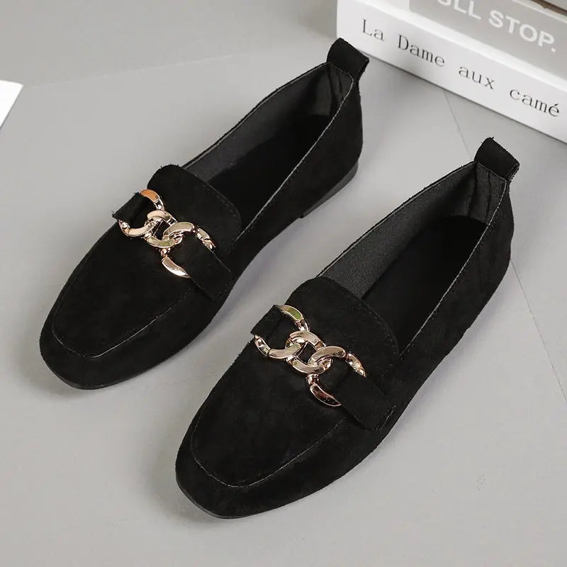 Metal Detail Loafers