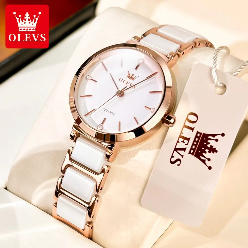 Rose Gold Ceramic Watch