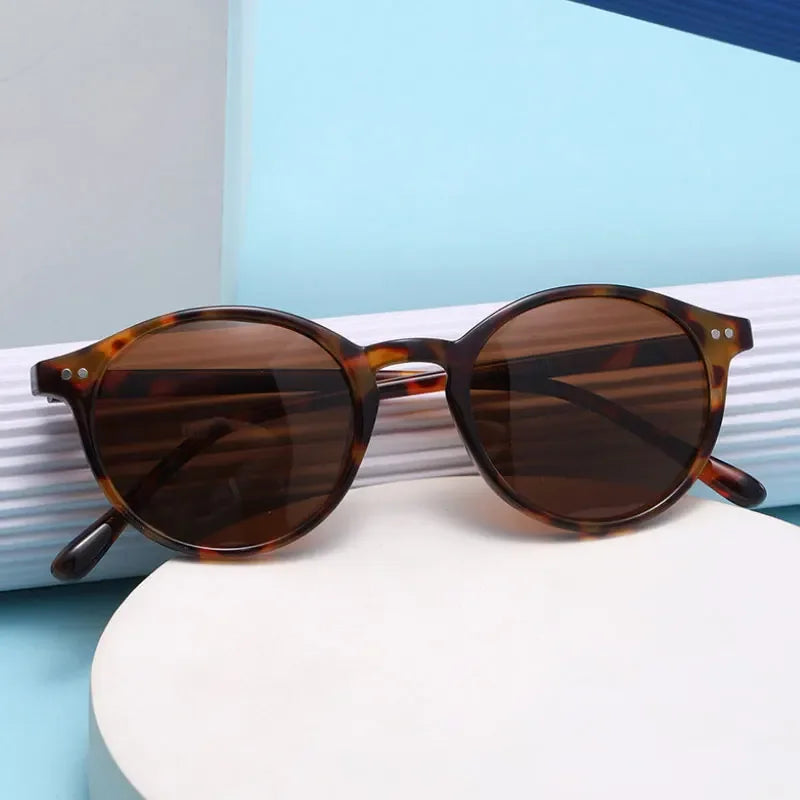 Retro Round Polarized Sunglasses