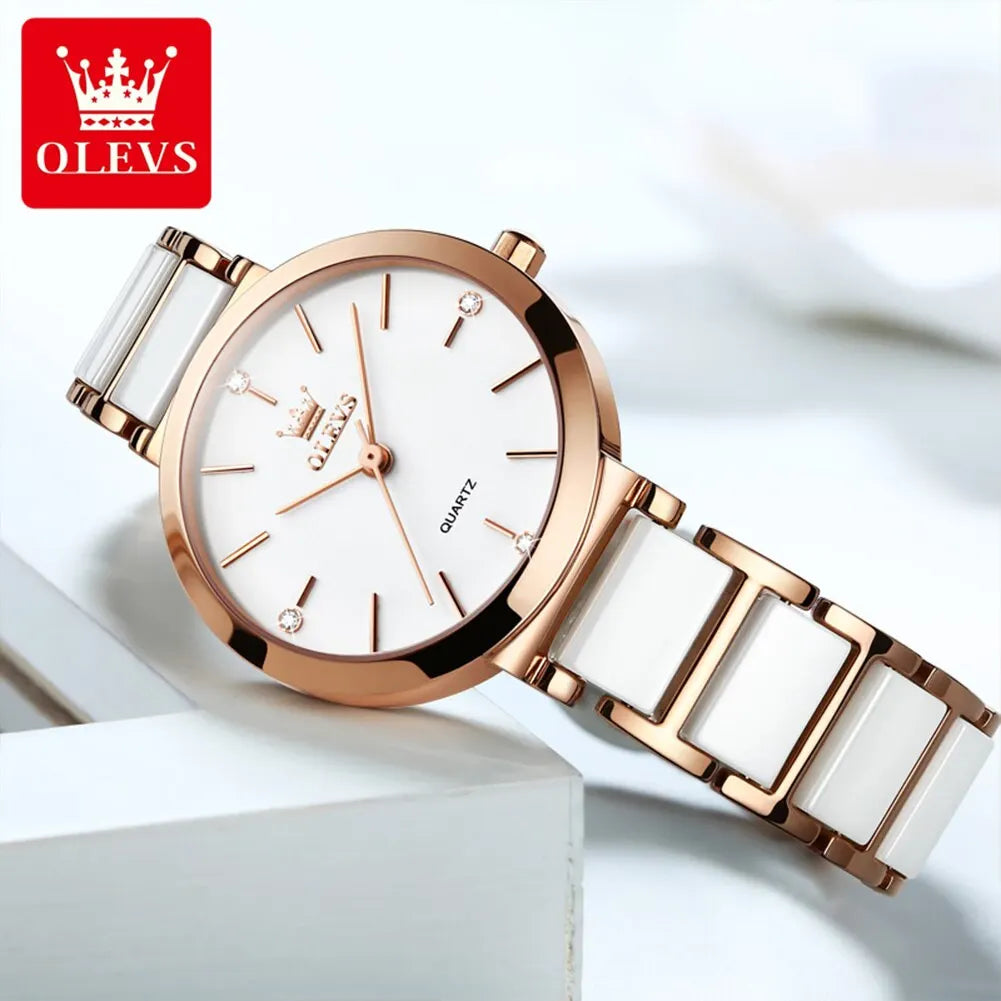 Rose Gold Ceramic Watch