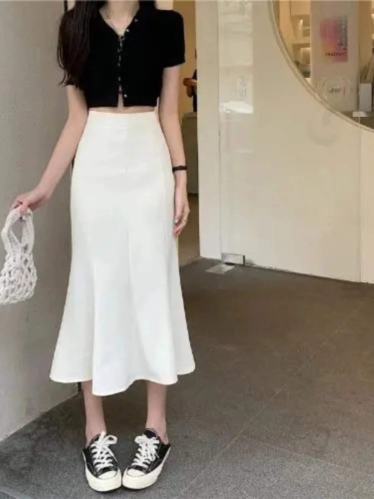 Plus Size Fishtail Skirt
