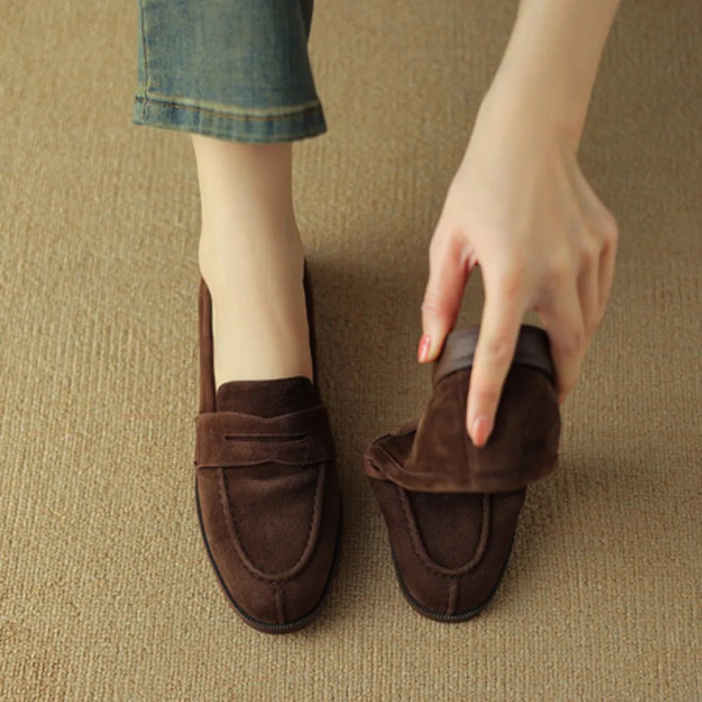 Suede Slip-On Flats
