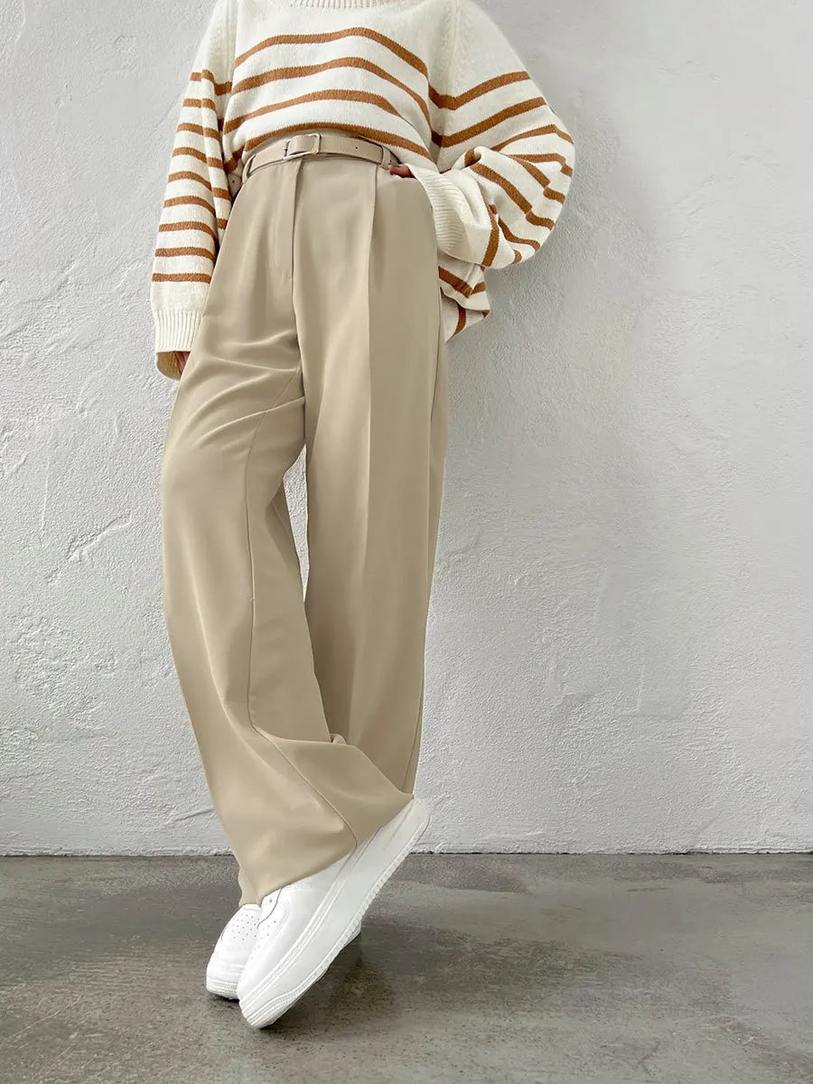 Women's Wide Leg Pants Casual Loose Fit Office Spring Summer
