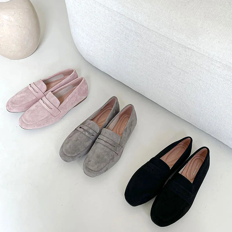 Suede Slip-On Flats