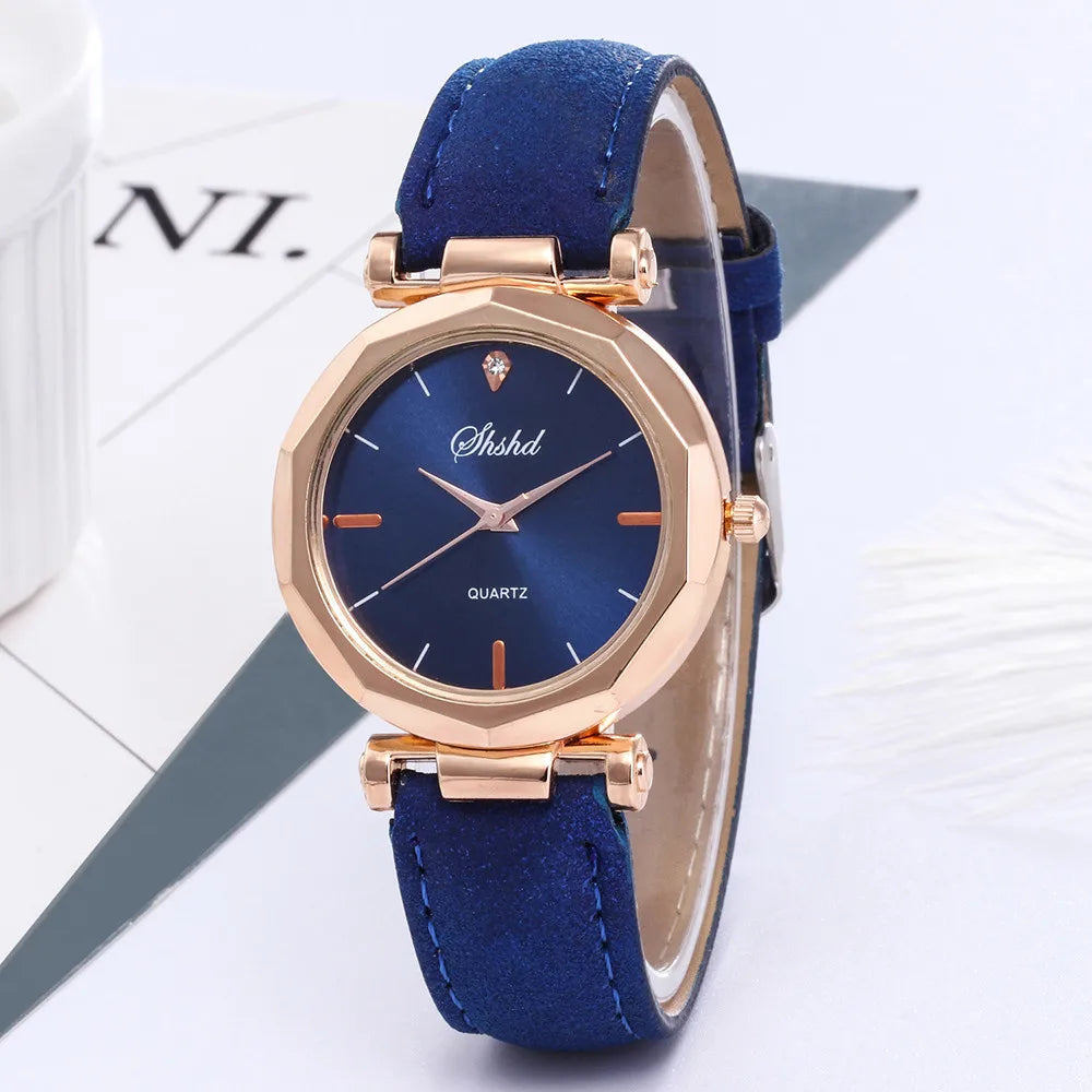 Elegant Leather Quartz Watch