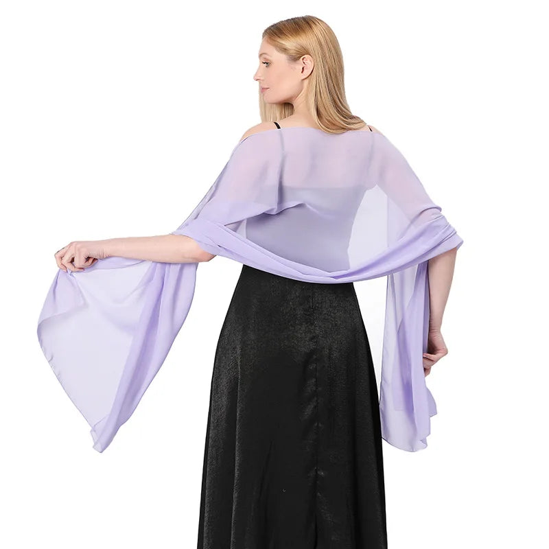 Chiffon Evening Shawl