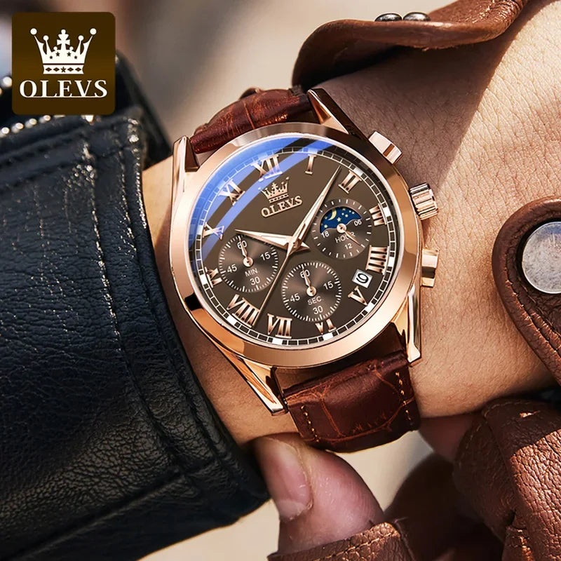 Stainless Steel Multifunction Watch