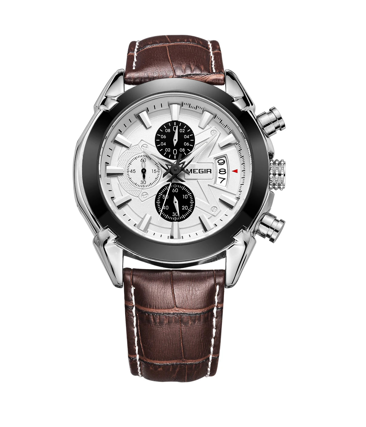 Chronograph Leather Watch