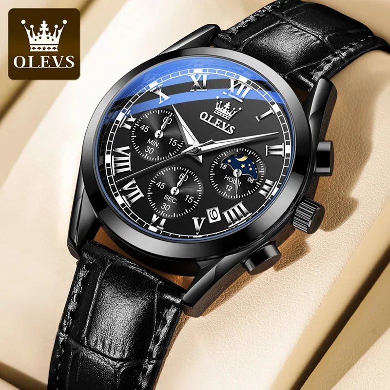 Stainless Steel Multifunction Watch