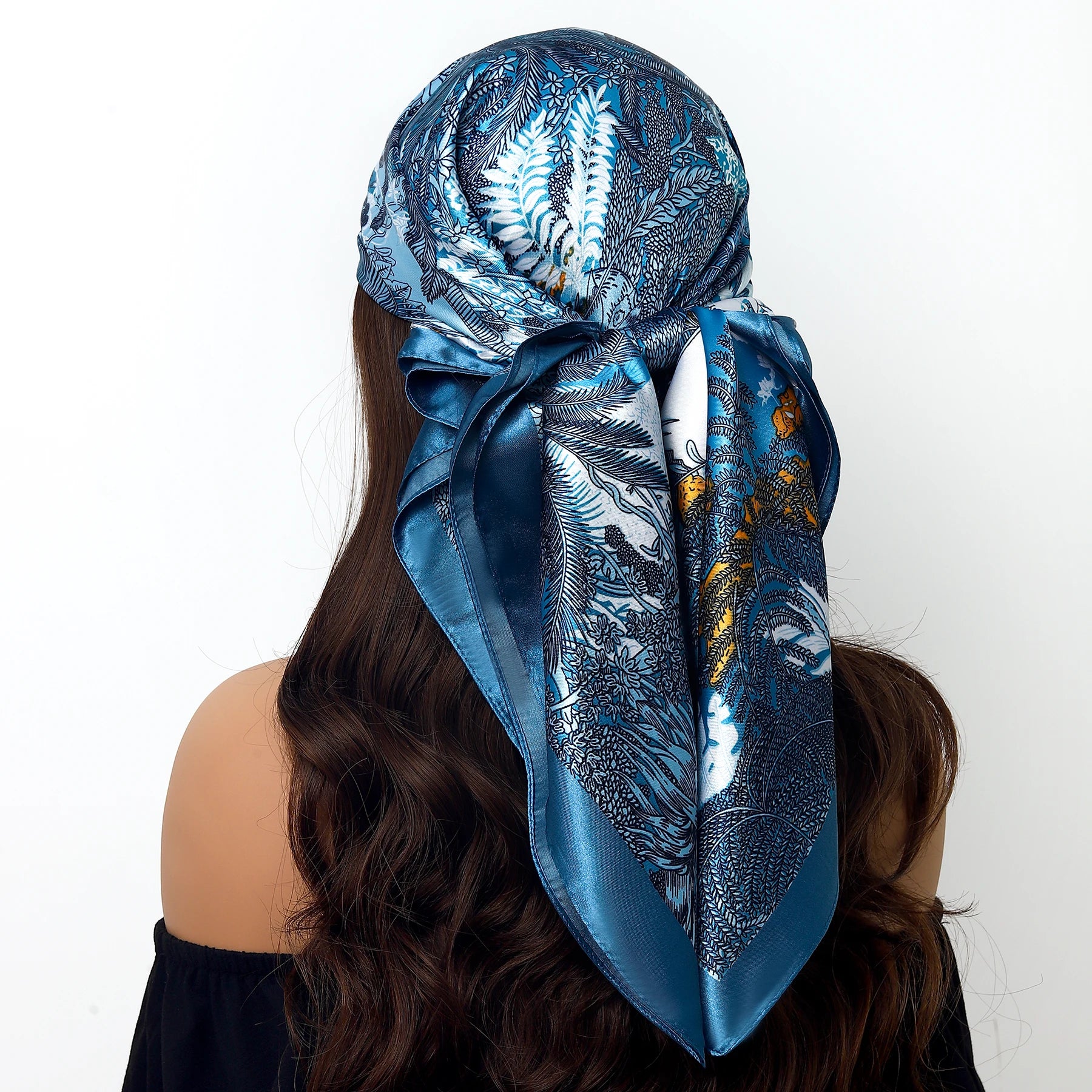 Leopard Silk Square Scarf