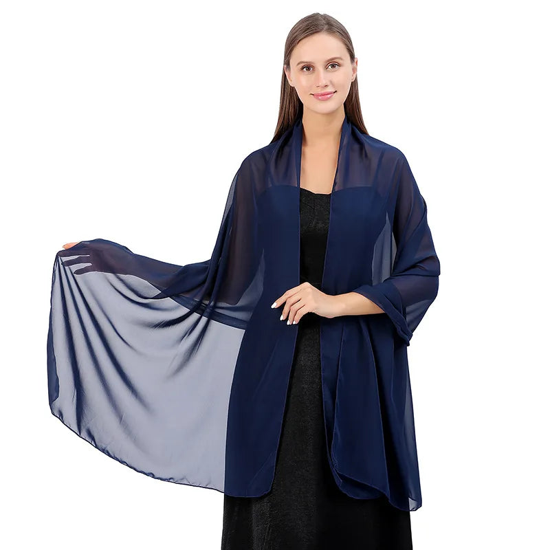 Chiffon Evening Shawl
