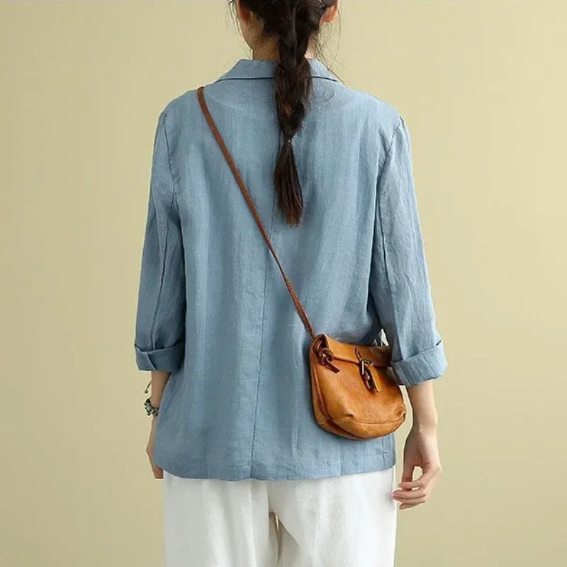 Cotton Linen Blazer