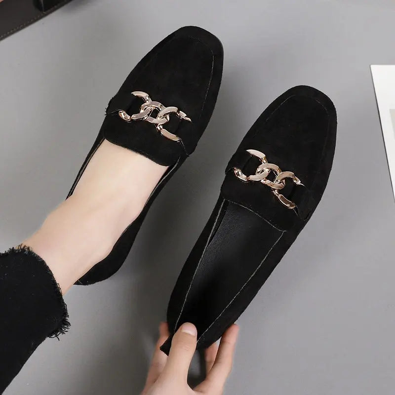 Metal Detail Loafers