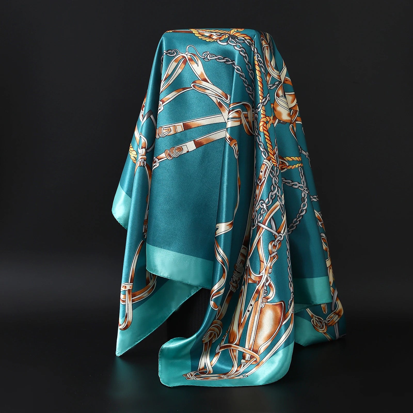 Leopard Silk Square Scarf