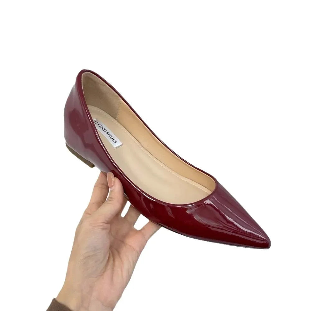 Pointed Leather Pumps
