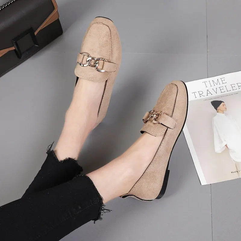 Metal Detail Loafers